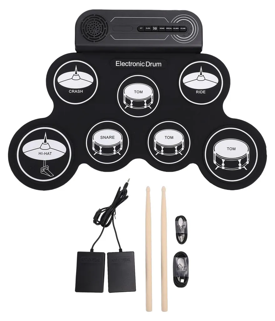 Batterie électrique enroulable pour enfants avec tapis et baguettes
