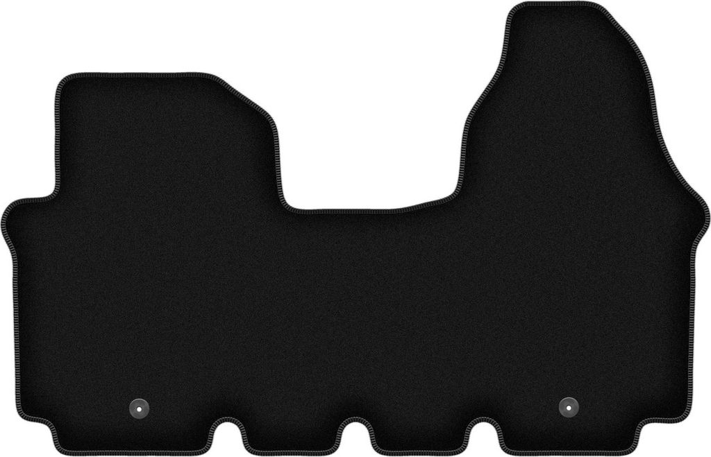 Wielganizator Velours-Autoteppiche – passend für Nissan Primastar (Lieferung, Bj. 2001-2014) – schwarz, passgenau, mit Befestigungen set 1 Stk.