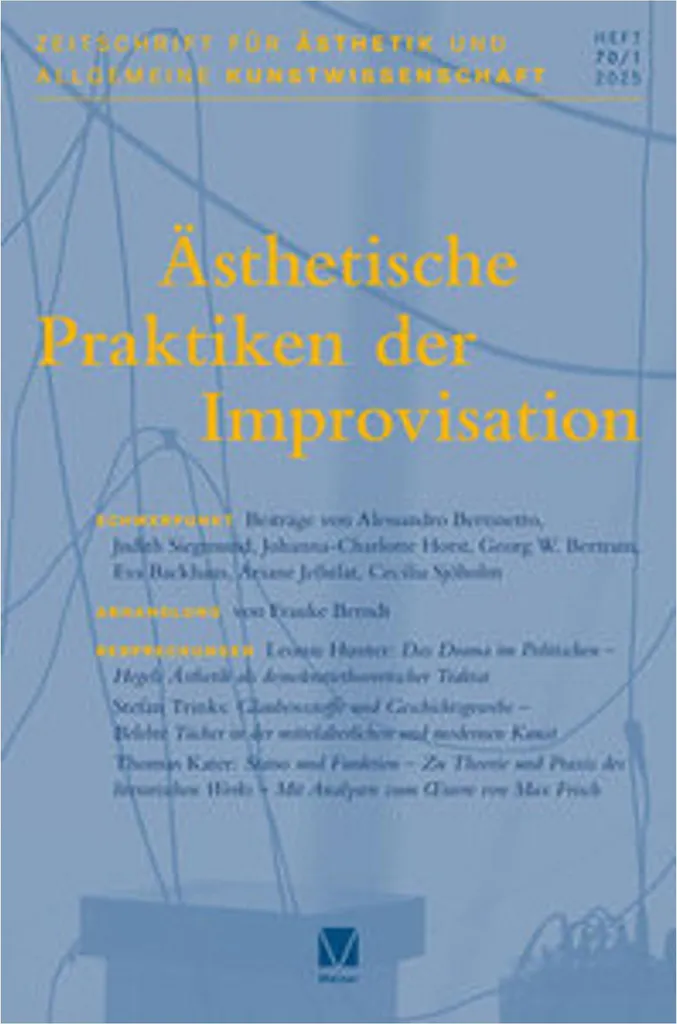 Livre de recherche sur les pratiques esthétiques de l'improvisation
