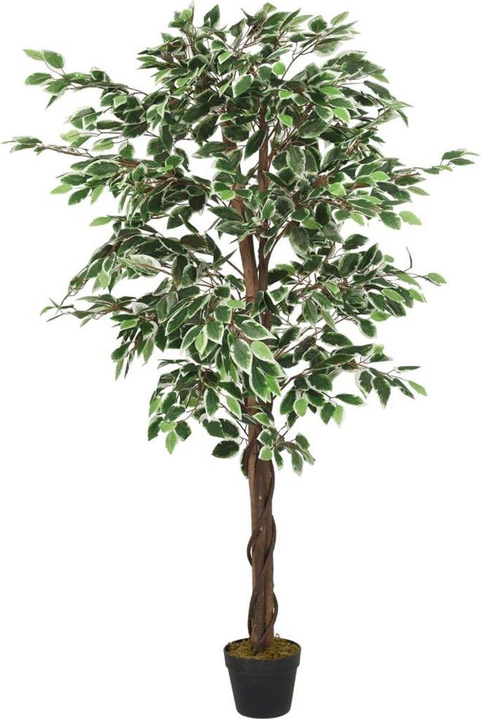 vidaXL Umelý strom Ficus 378 listov 80 cm zelený Obrázok produktu 