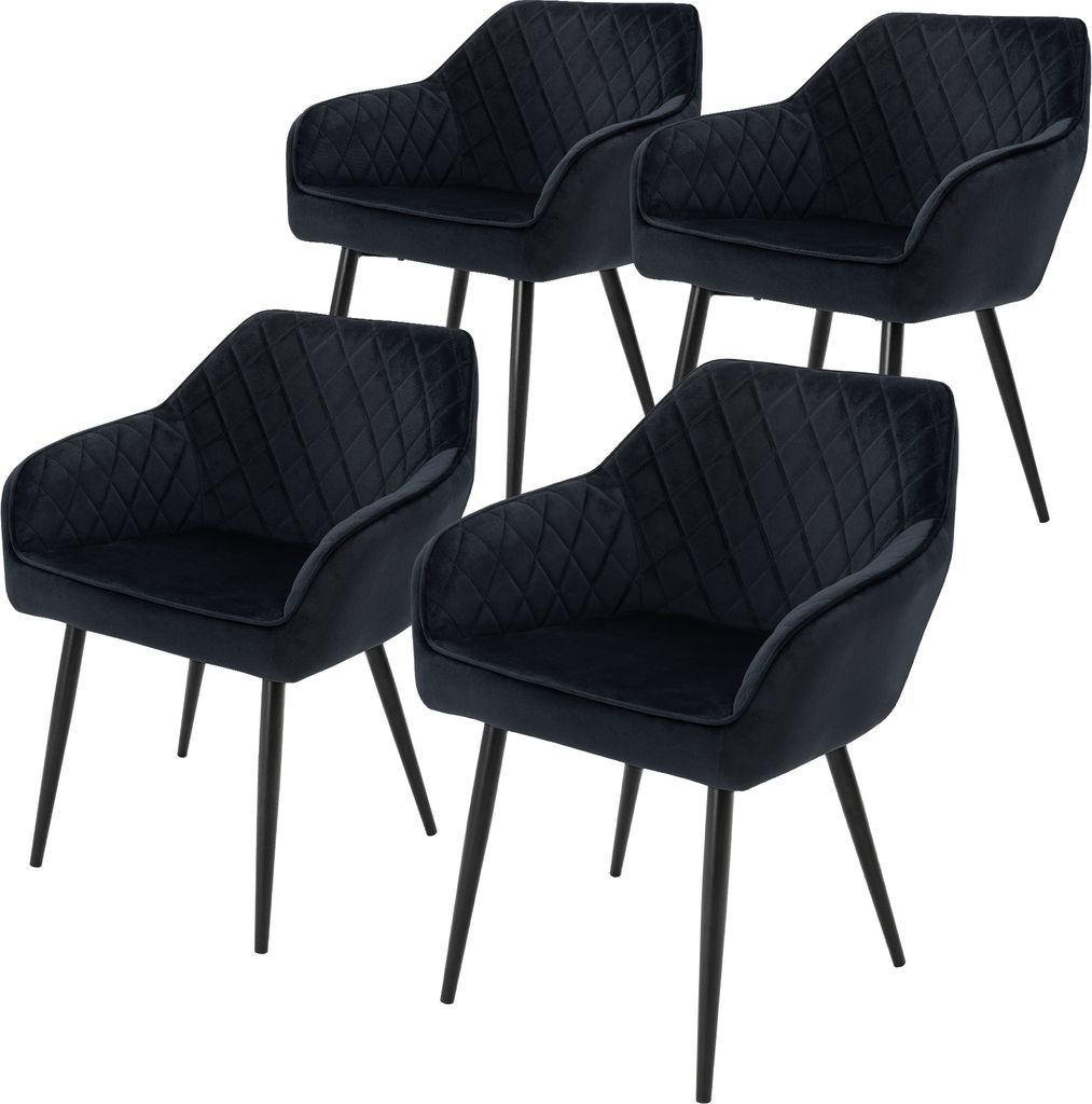 ML-Design sada 4 jídelních židlí s područkami a opěradly, Obrázek produktu 