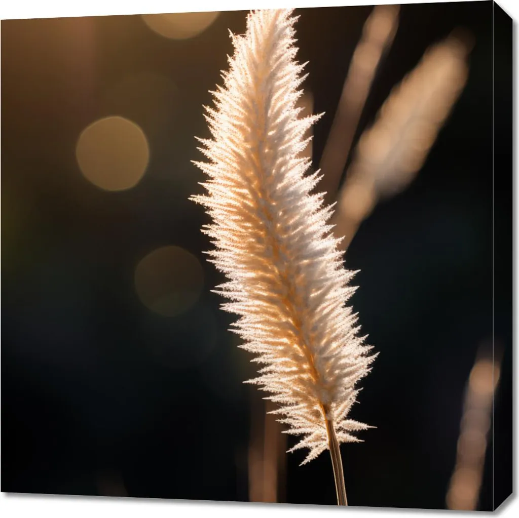 Image 70 x 70 cm Lumière Dorée - Déco Murale sans Reflet pour Intérieur