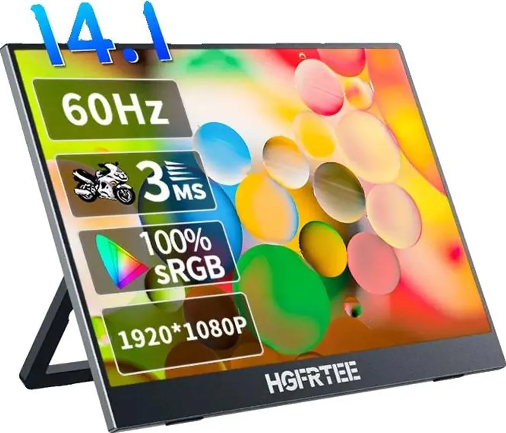 Moniteur portable 14,1 pouces pour le télétravail et voyages d'affaires