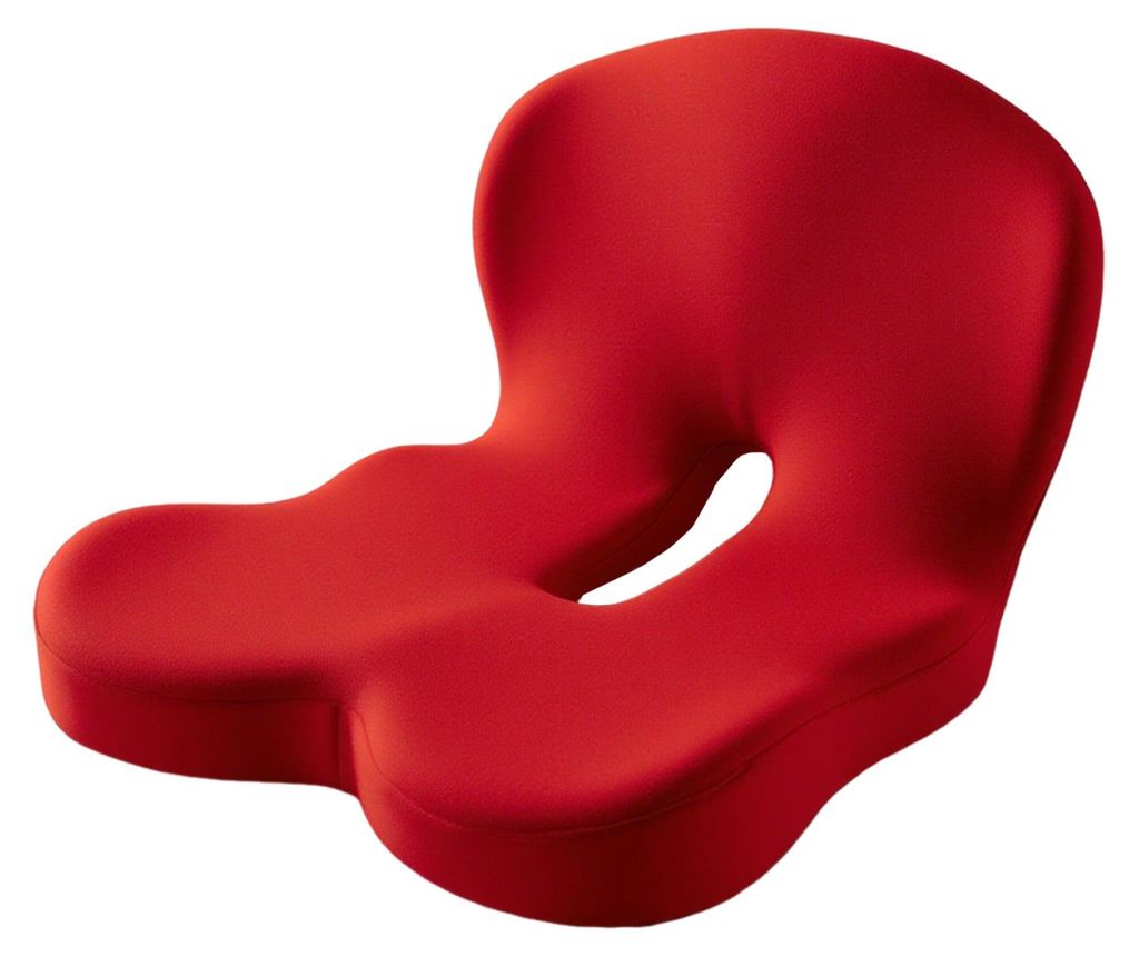 Sitzkissen aus Memory-Schaum mit ergonomischer Lendenwirbelstütze und weicher, stressentlastender L-förmiger Stuhlpolsterung