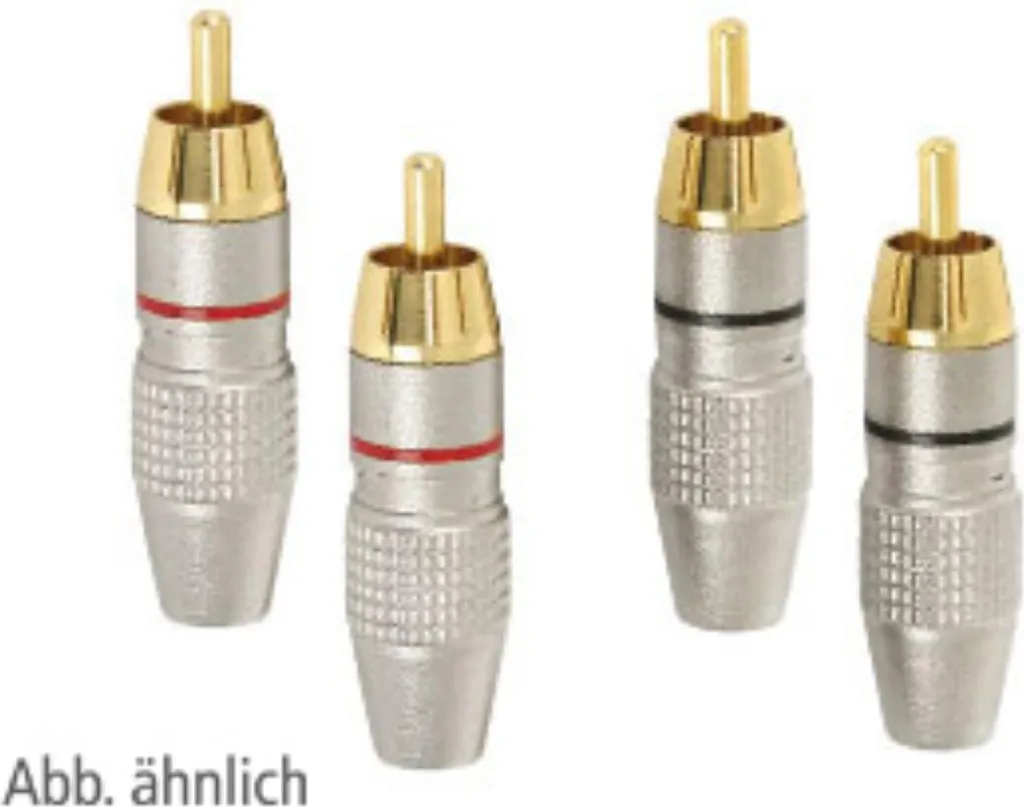 Set di 4 connettori RCA dorati Dynavox