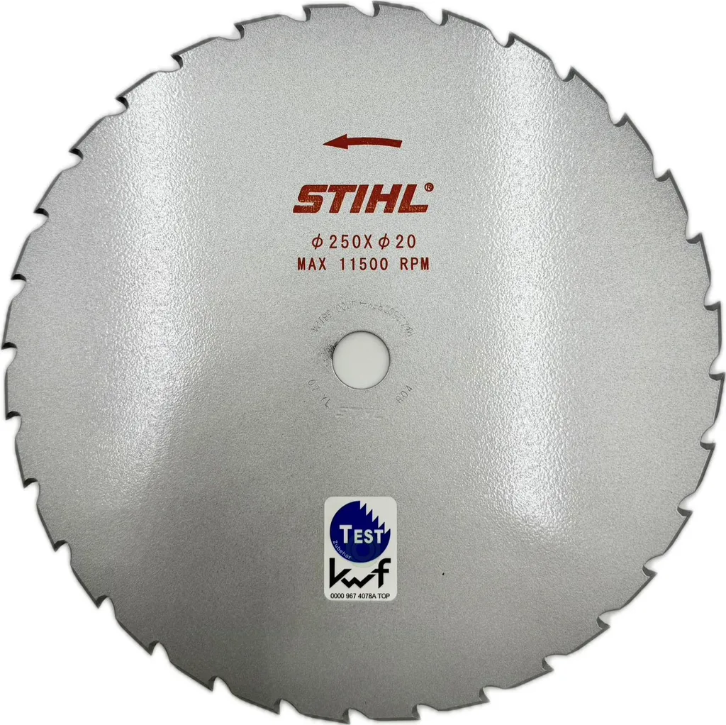 Lame GrassCut STIHL 250 mm x 20 mm 40 dents - Réf 40007133812 d'origine