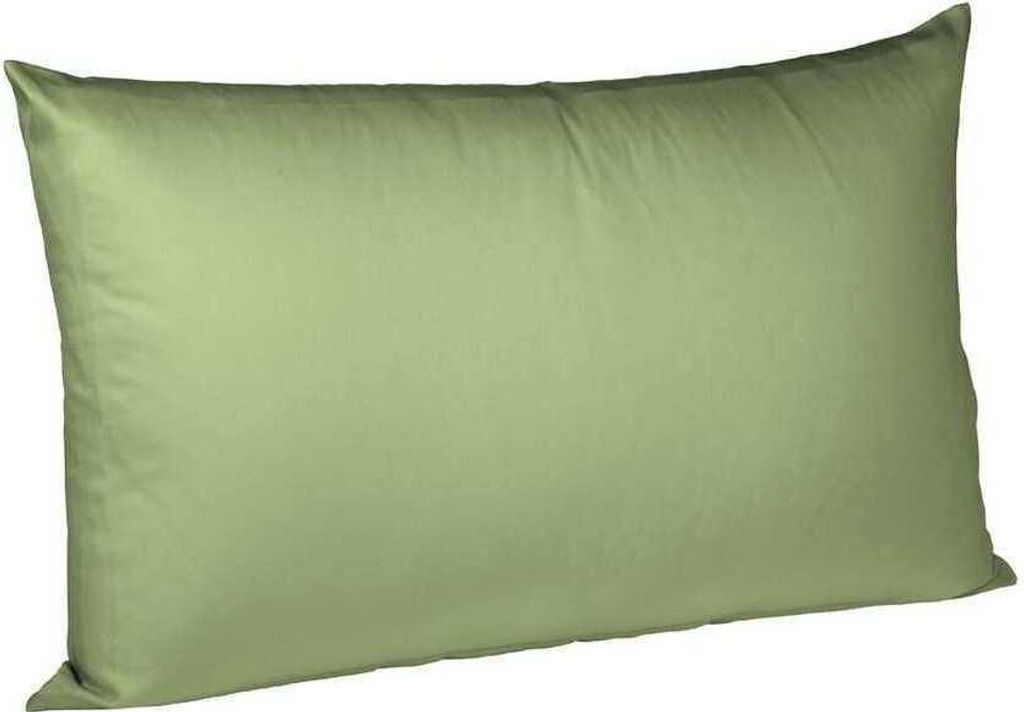 fleuresse Mako Satin Kissenbezug Colours Uni 50x70 cm Jade