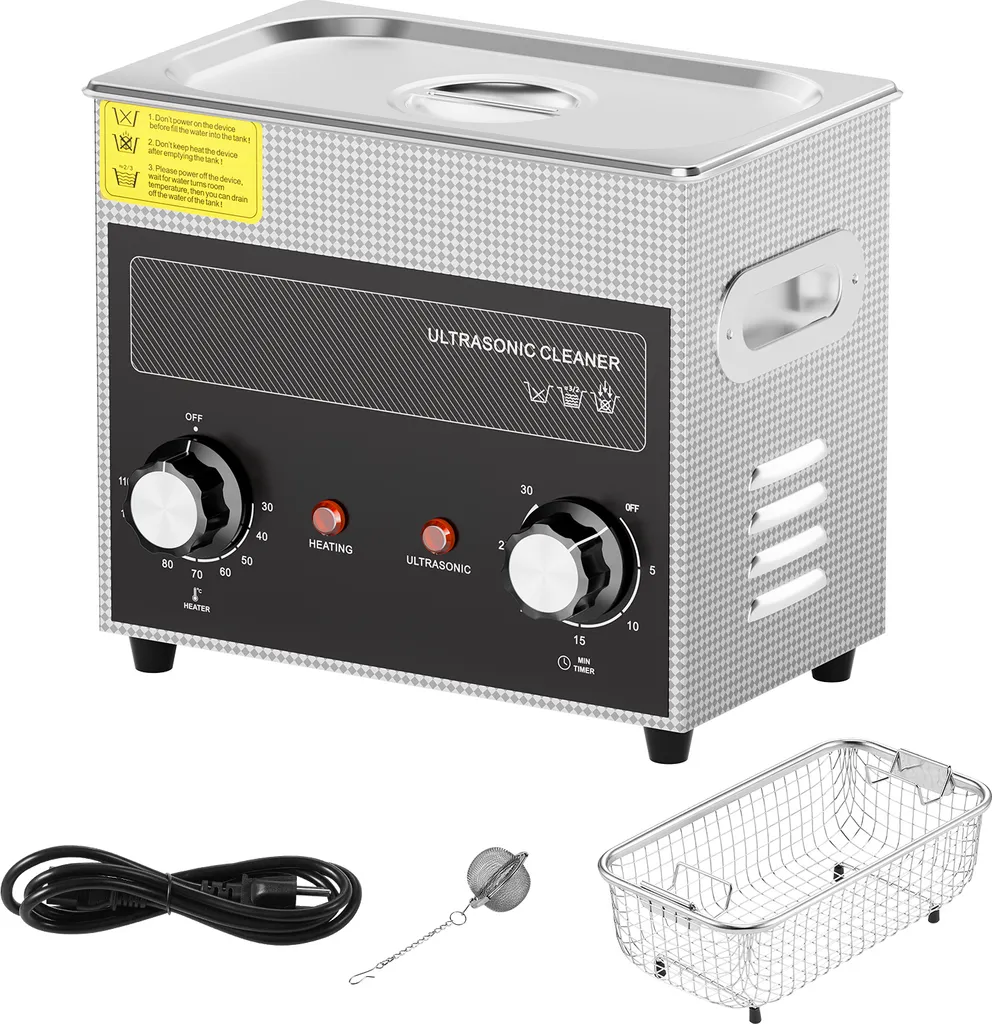 Pulitore Ultrasuoni Professionale per Gioielli e Occhiali | 3L Inox