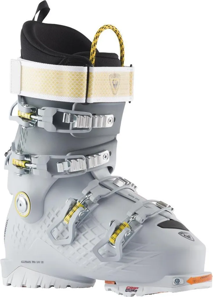 Chaussures de ski confortables Rossignol Alltrack Pro 100 LT GW blanc 26.5
