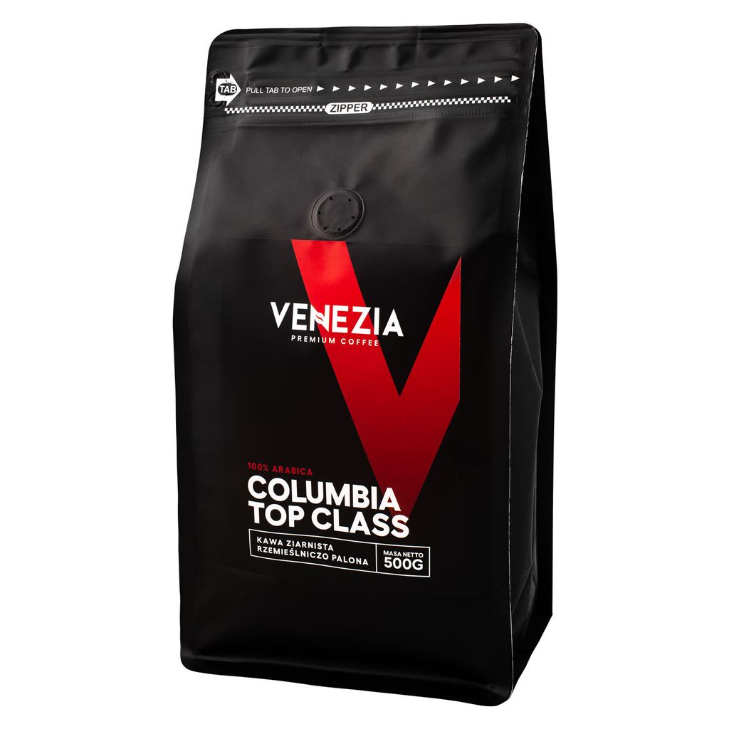Kawa ziarnista Venezia Columbia 500g arabica 100% świeżo Zdjęcie produktu 