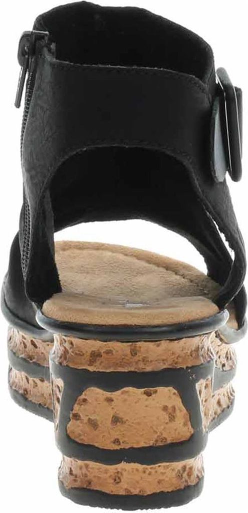 Rieker Damen Keilsandalette schwarz Produktbild 14