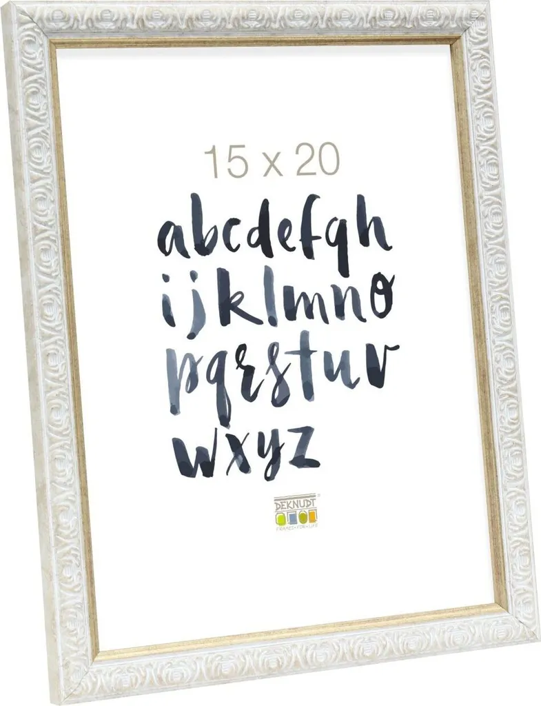 Cadre photo mariage et portrait 24x30 cm blanc - Souvenirs chics S95L