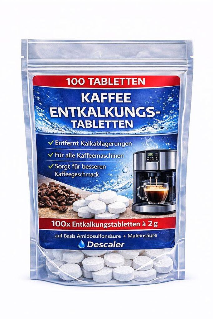 Kaffeemaschine Entkalkungstabletten Kaffee Entkalker Produktbild 