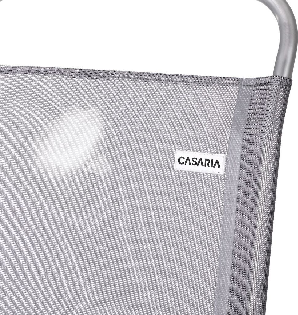 CASARIA® Gartenstuhl mit Fußteil 2er Set 7fach Verstellbar Produktbild 10