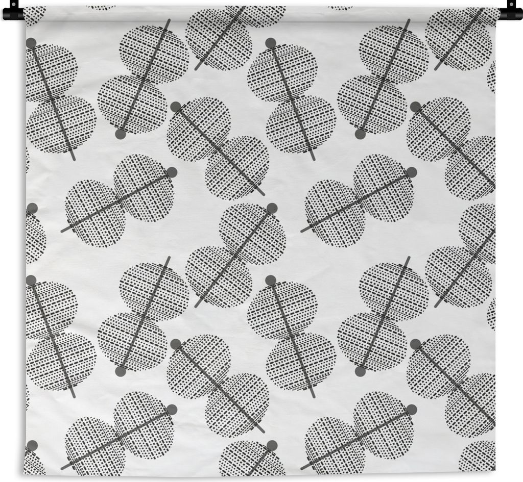 MuchoWow Wandteppich Wandbehang Laternen - Muster - Lampen 120x120 cm Tapisserie Dekoration Wandtuch - Modern - Baumwollgewebe