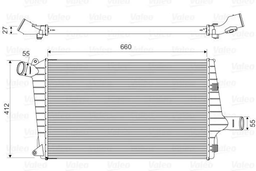 Echangeur Air Valeo 818657 pour réparer le Turbo d'une Audi A6 4B