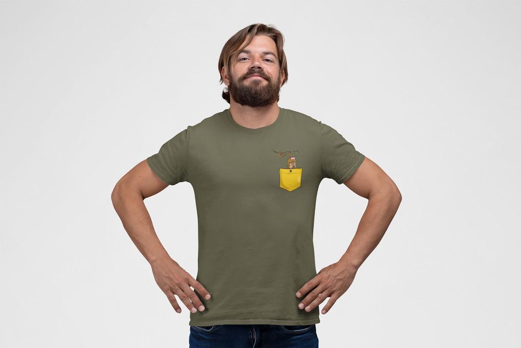 D&B Uni Polo PO00021 Monkey Butt Pocket MilitärGrün-Größe 5XL