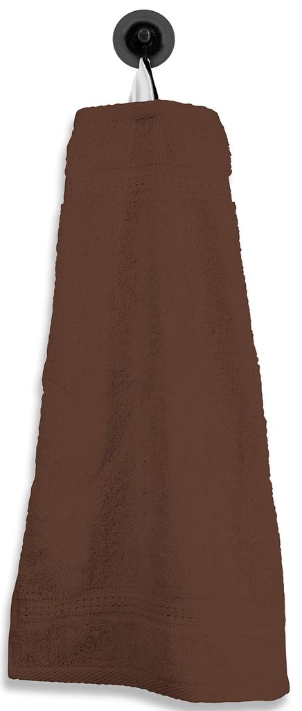 Gästetuch Gästehandtuch braun 30x50 cm Baumwolle Handtuch Frottee