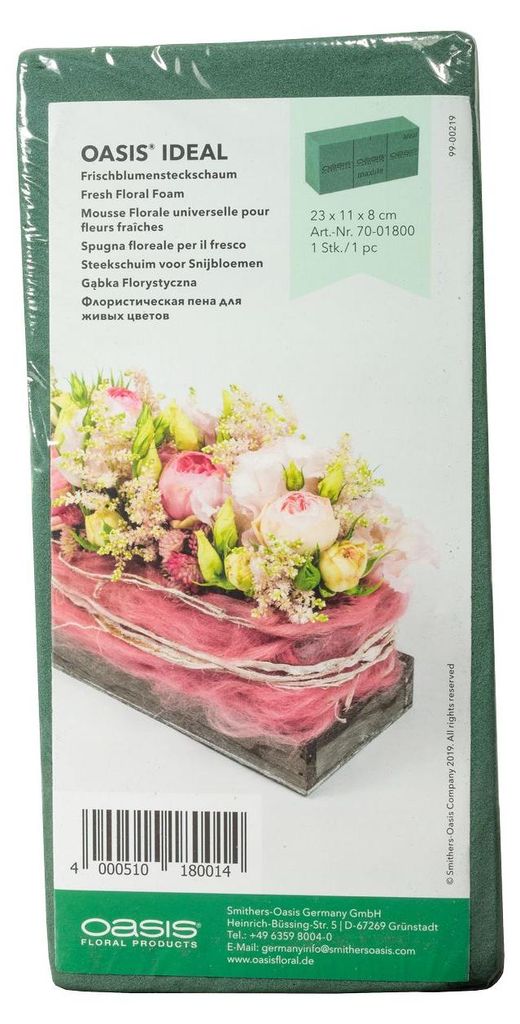 Nasssteckschaum für Frischblumen Gestecke Dekoration Produktbild 