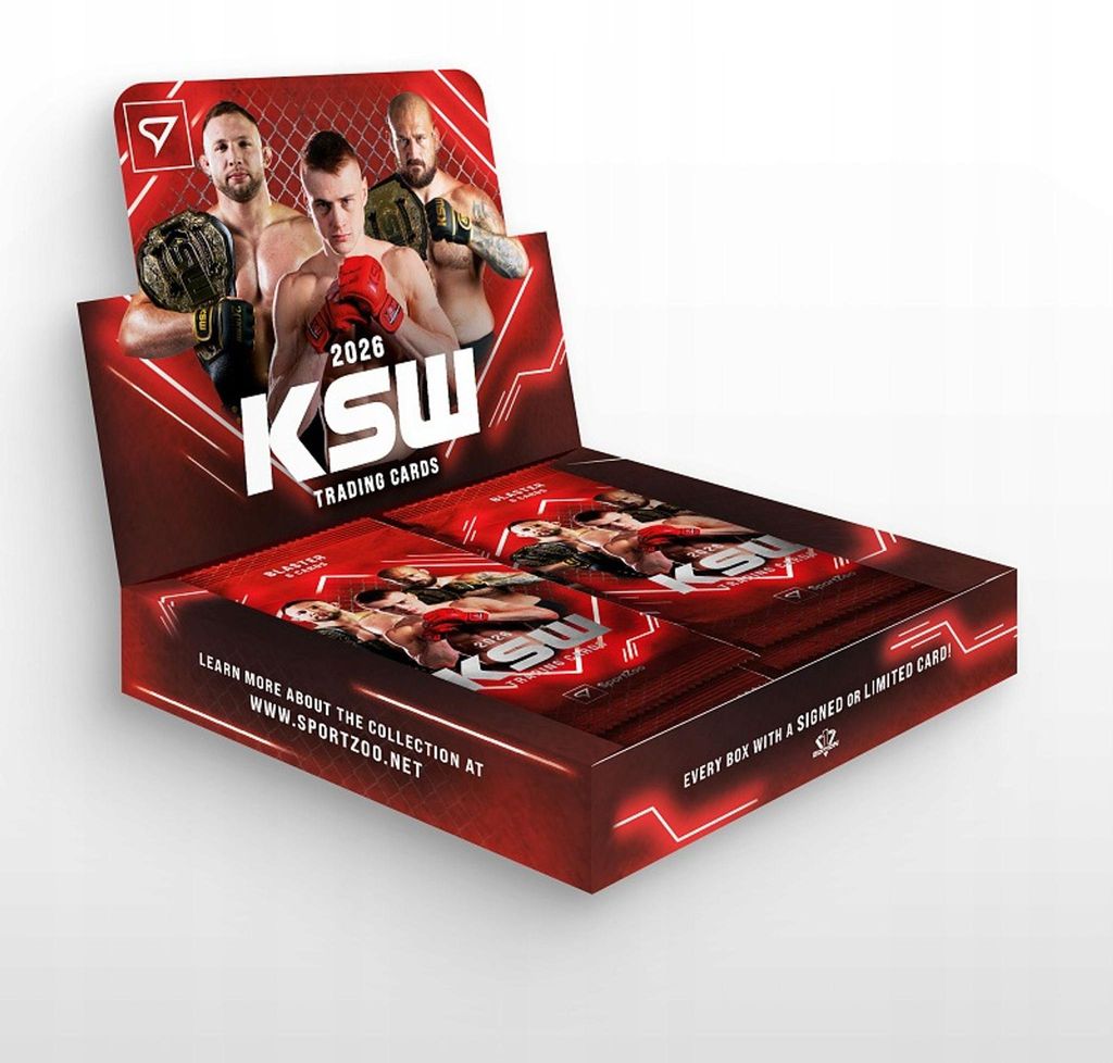 SportZoo KSW 2026 MMA Blaster Box: collectible cards – 8 Obrázok produktu 