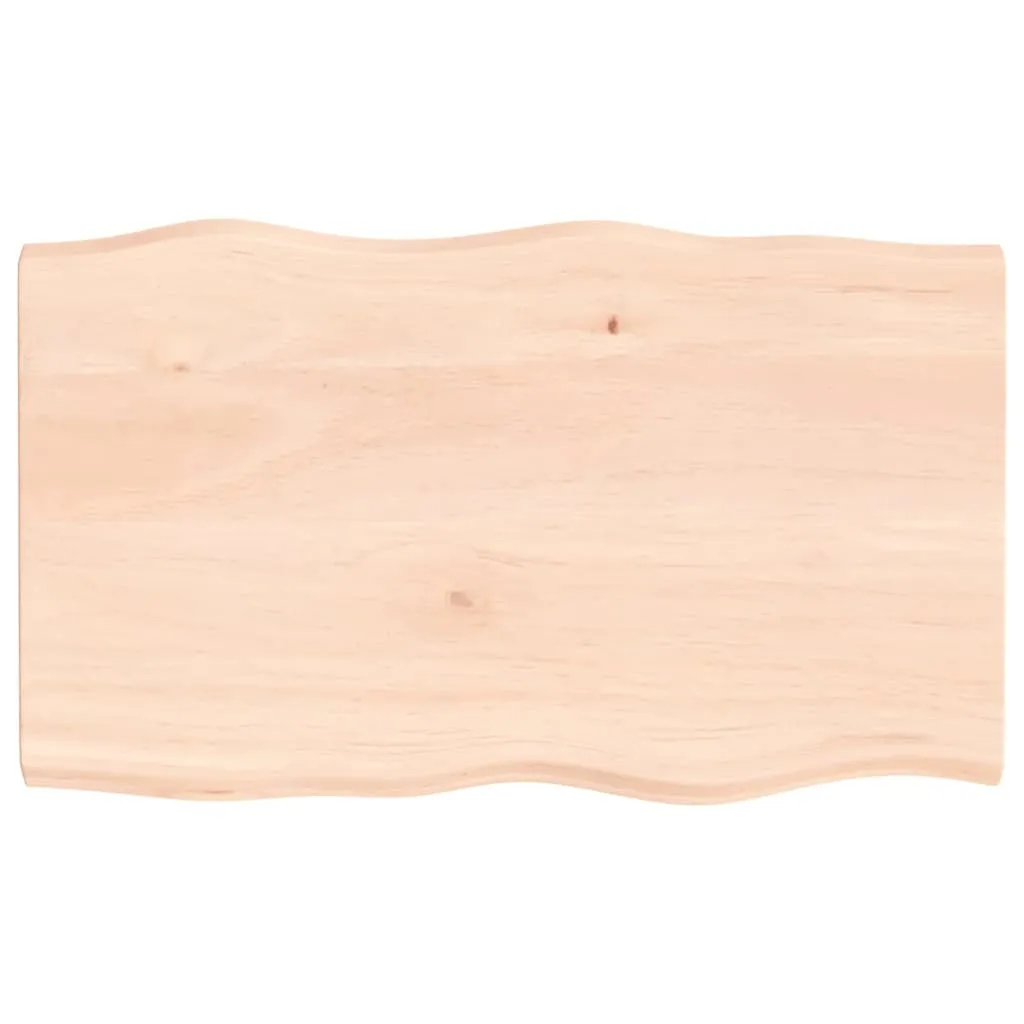 Piano Scrivania 100x60 Legno Massiccio Non Trattato | Bordo Albero Top