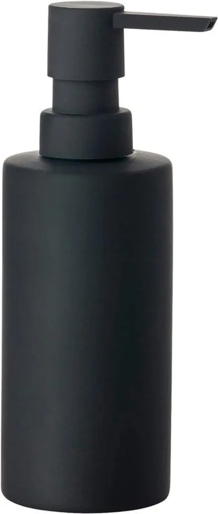 Distributeur de savon liquide anti-gaspillage en porcelaine noire durable