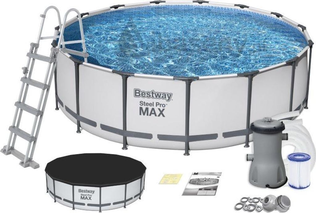 Conjunto de piscina Bestway Stahl Pro Max, 38,1 x 122 cm Imagen del producto 