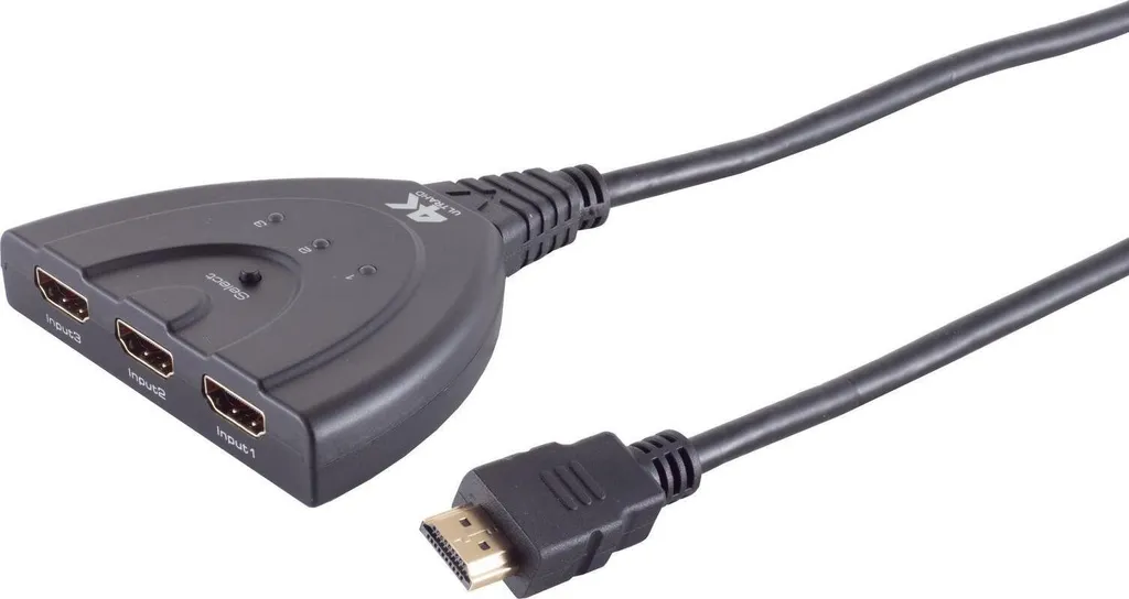 S-Impuls Sélecteur HDMI 3 Ports pour Console et TV 4K 60Hz Modèle Eco