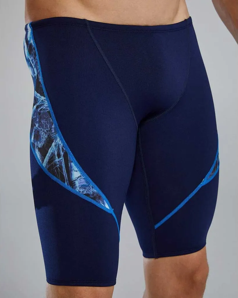 Maillot de Bain Jammer Natation Homme Tyr Durafast Elite Bleu Taille 38 - 5