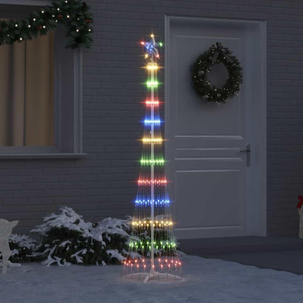 "2026 MODERNE"LED-Weihnachtsbaum Mehrfarbig 51x51x190cm Metall NEU789821 - Künstliche Weihnachtsbäume