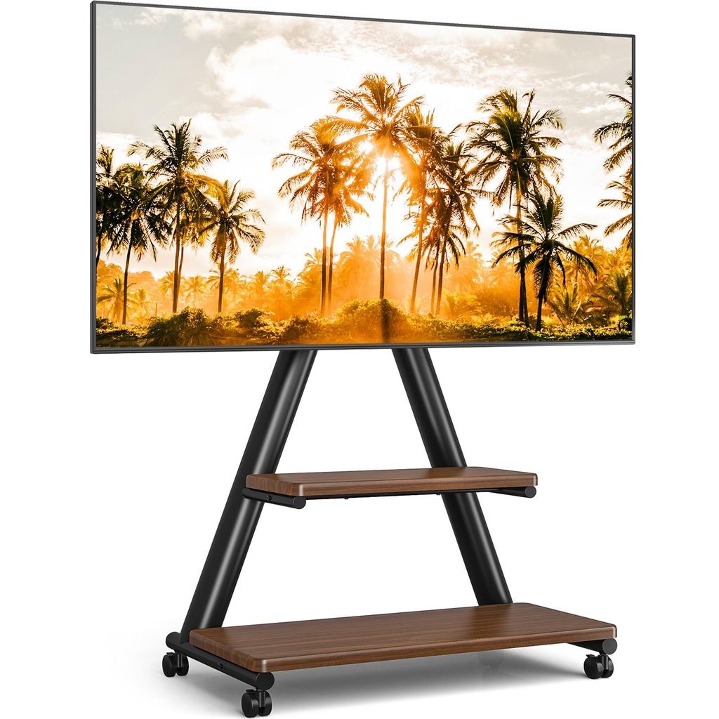 TVON Brauner TV-Ständer Rollbarer TV-Ständer, geeignet für Produktbild 
