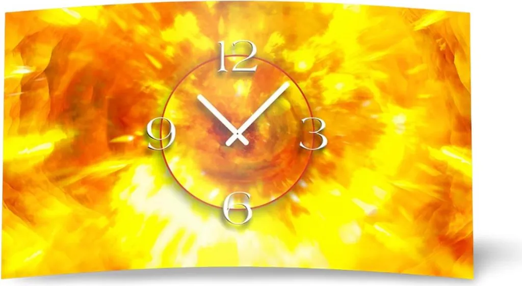 Horloge murale anti-bruit au design abstrait pour supprimer le tic-tac