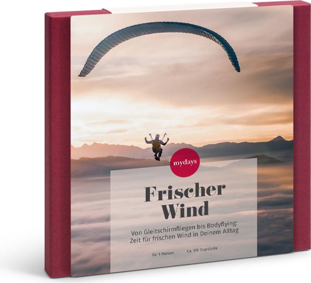 mydays Geschenkbox Frischer Wind; Erlebnis verschenken oder selbst erleben; Gutschein für 1 Person(en)