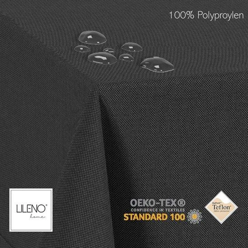 Fini les taches avec cette nappe anthracite imperméable 130 x 160 cm