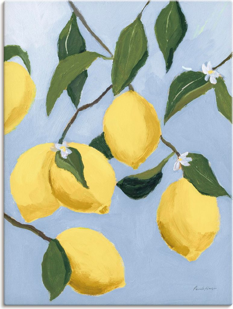 ARTland Leinwandbild Lemon Tree Light Größe: 60x80 cm
