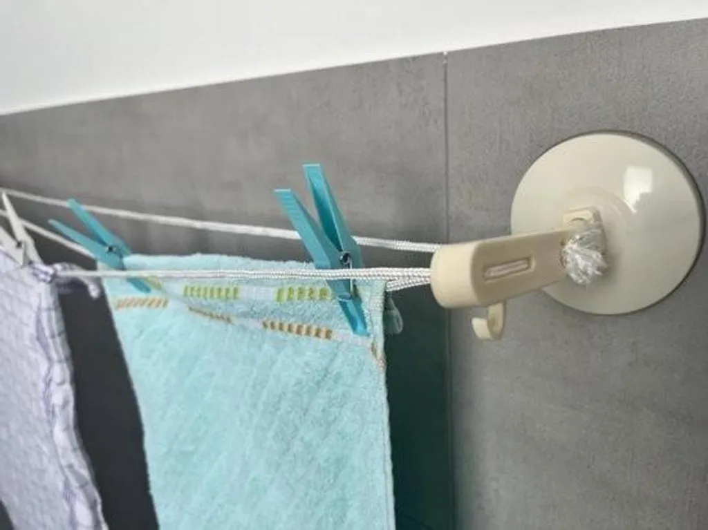 Étendoir à linge extensible camping-car - Corde de séchage avec crochets - 3