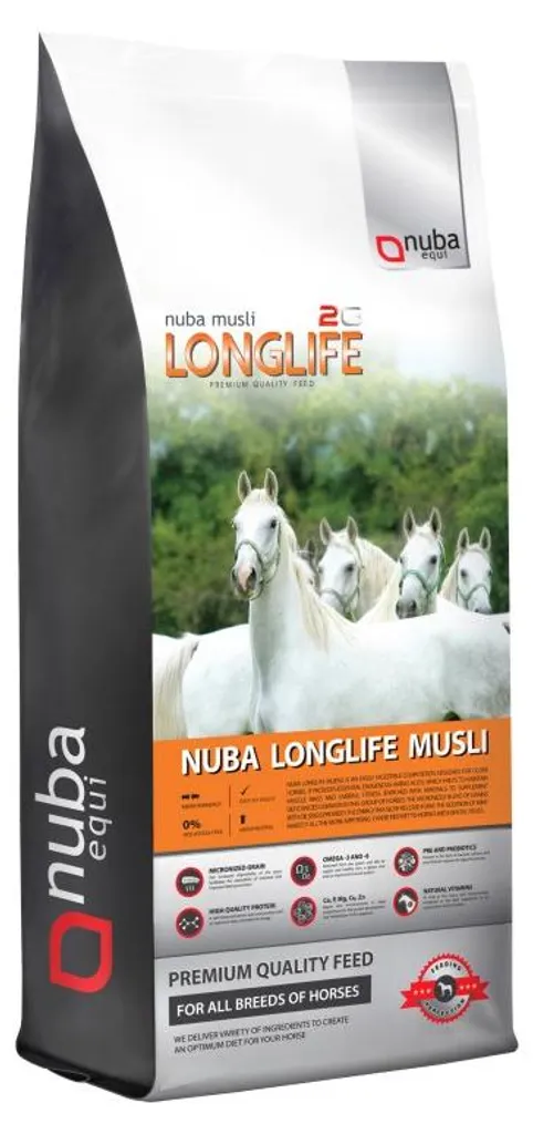 Musli 2G NUBA EQUI Haute Digestibilité pour Cheval Âgé - Sac de 20 kg