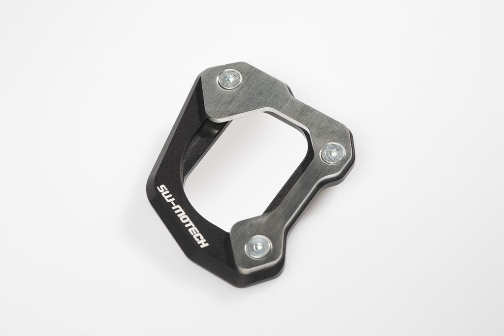 SW-Motech Seitenständerfuß-Verbreiterung - Schwarz/Silbern. BMW F800GS/Adv, Husqvarna TR650