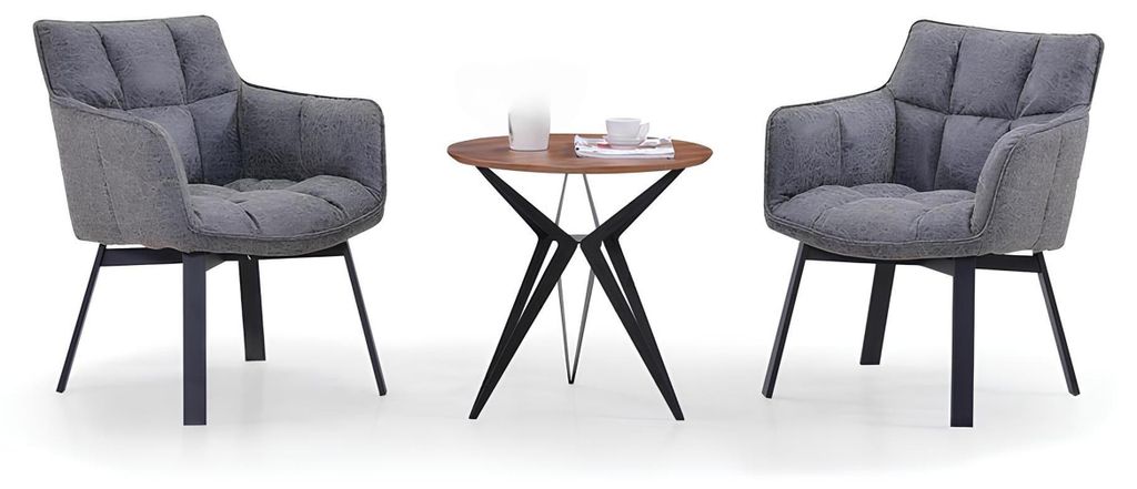 Sessel Metall Design Lounge Stuhl Sitz Relax Luxus Zimmer Warte Neu Club Polster