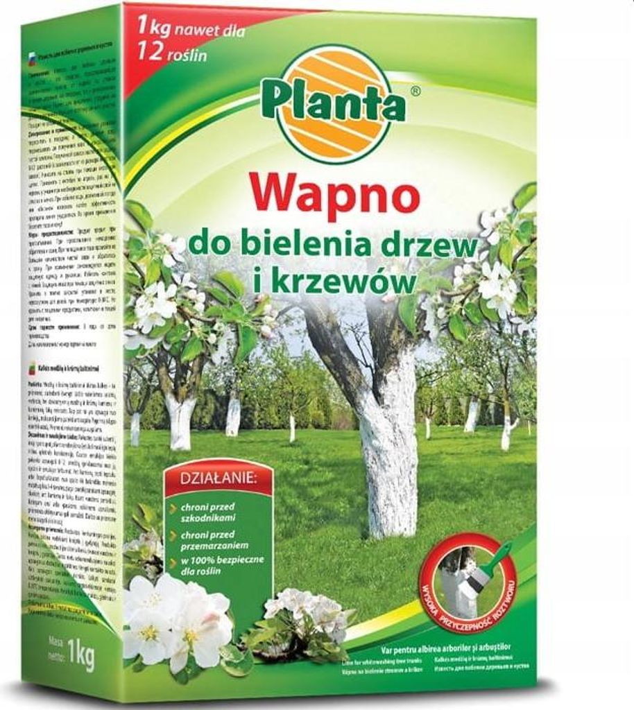 Nawóz wapno Planta proszek 1 kg wapno do bielenia drzewek Zdjęcie produktu 