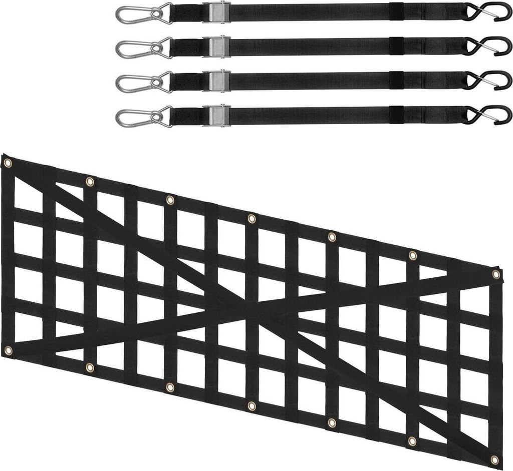 Heckklappennetz Pickup-Heckklappennetz 54" x 18" Verstellbares Kreuzdesign
