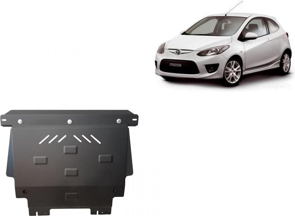 Protection anti-encastrement en acier pour moteur Mazda 2 Image du produit 
