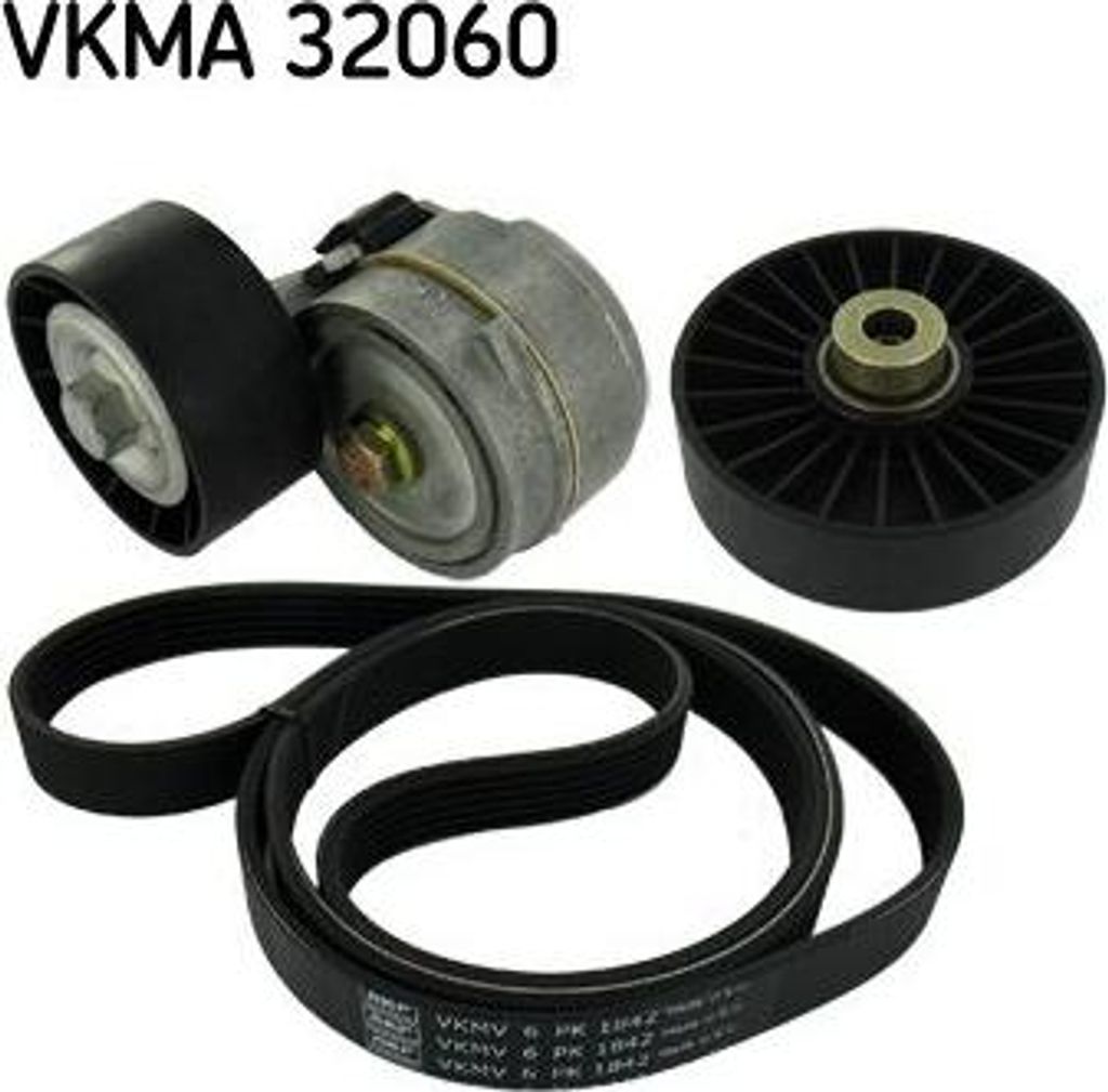 SKF VKMA 32060 Keilrippenriemensatz OE 55184055 kompatibel mit Alf. 147, Alf. 156, Alf. GT