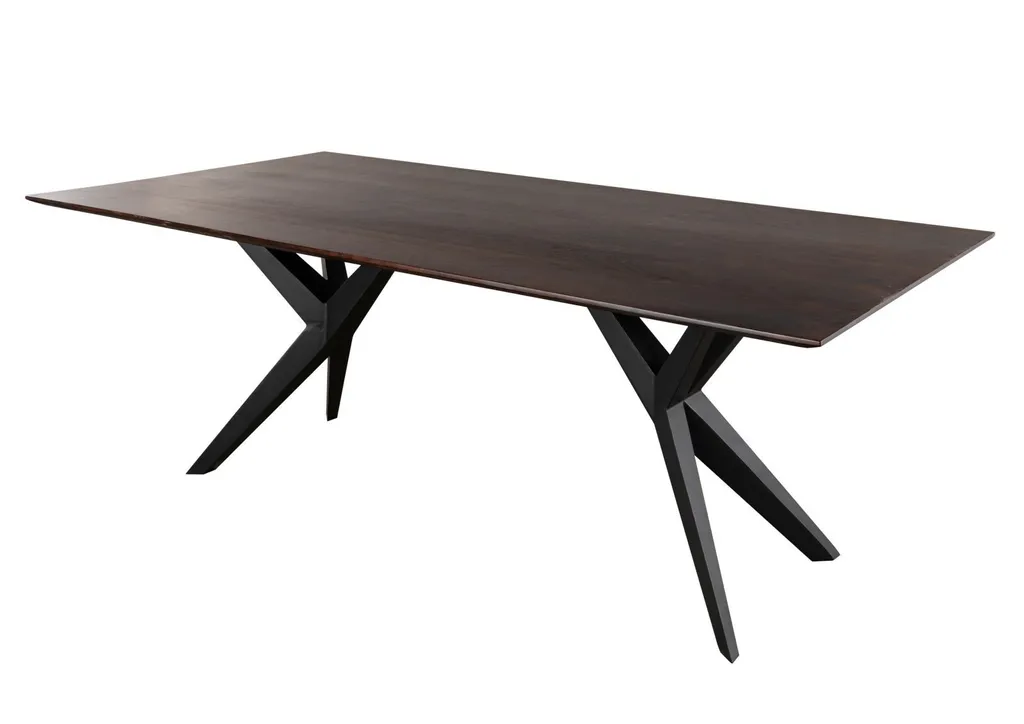 Table de salle à manger en bois massif Acacia 140 cm SWISS EDGE