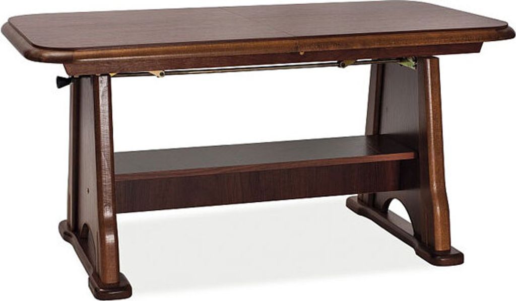 Couchtisch Wohnzimmertisch Beata 130x67x60cm Nussbaum ausziehbar