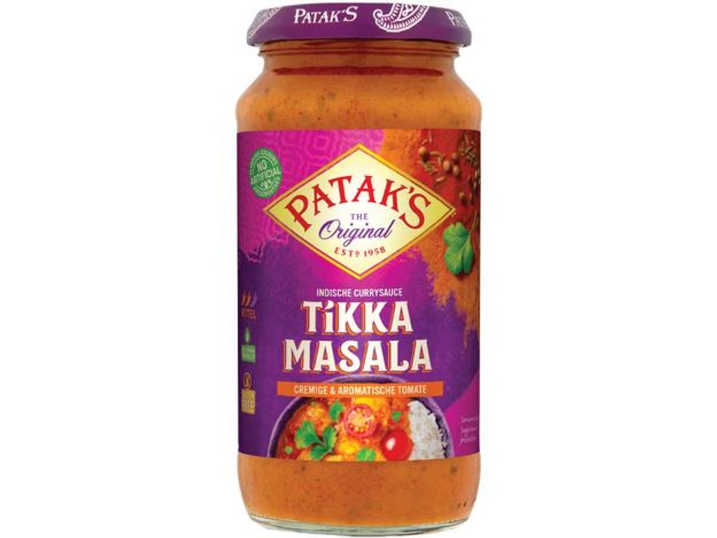 PATAK'S Tikka Masala Sauce 450g | Sauce nach Indischer art Produktbild 