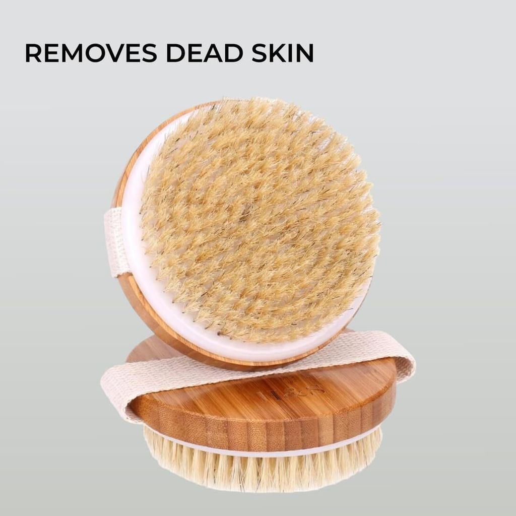 Naturholz-Körperbürste – Perfekt Für Trockenmassage, Cellulite & Lymphdrainage