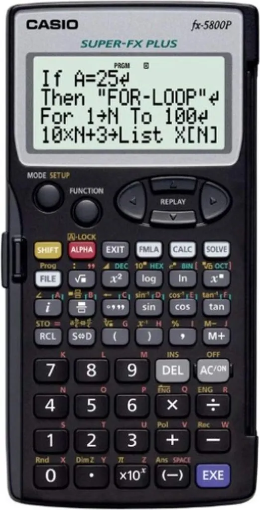 Calcolatrice scientifica Casio FX-5800P-S-EH nera