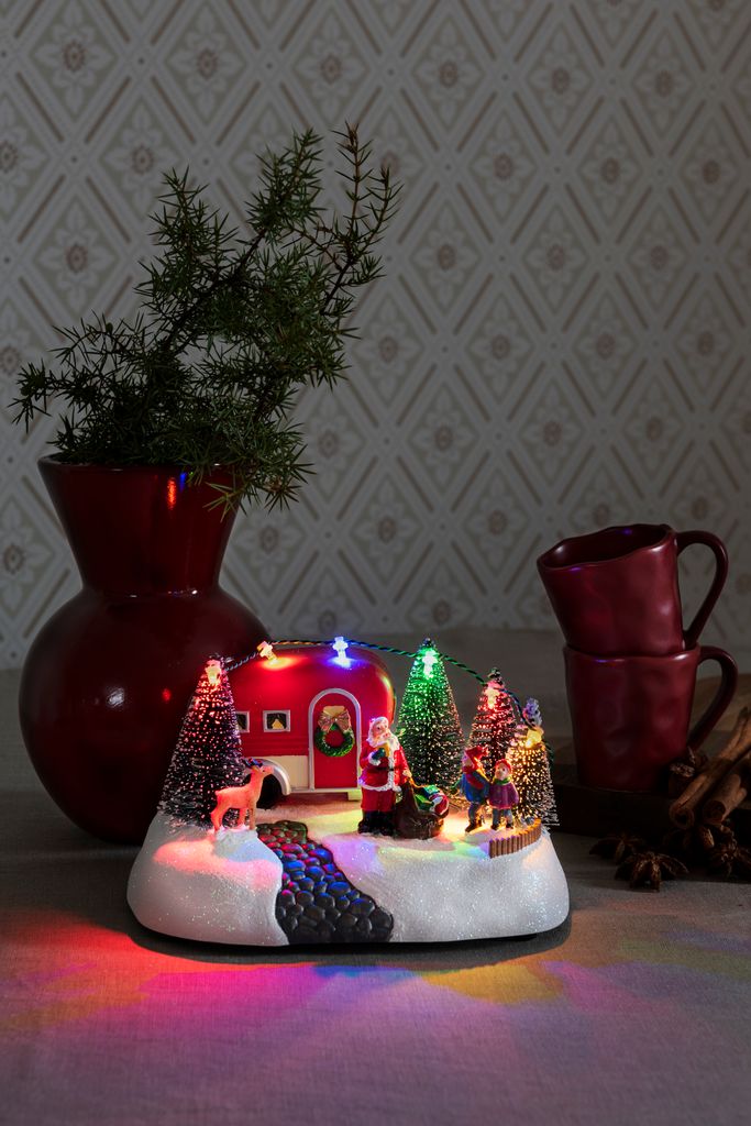 Konstsmide LED Wohnwagen, 6 bunte Dioden, | Weihnachtsdörfer