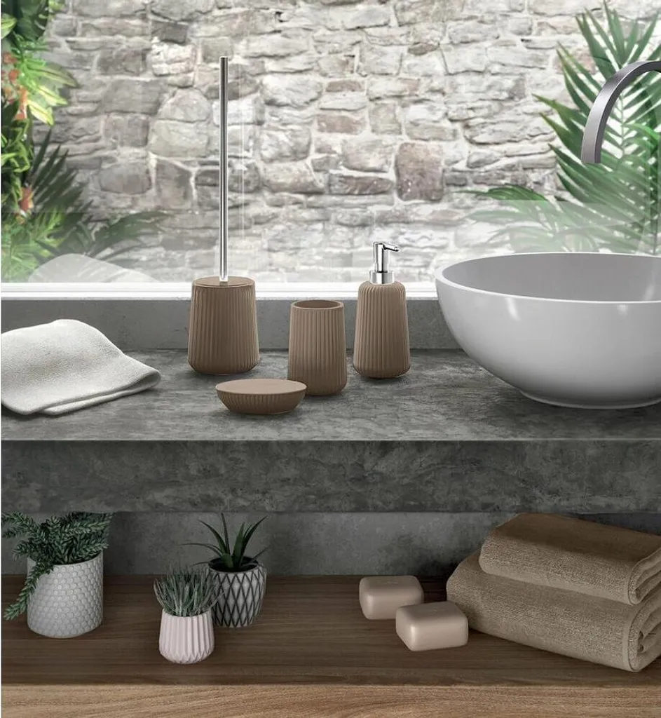 Distributore di sapone MARIKA , tortora - 3